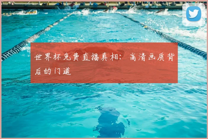世界杯免费直播真相:高清画质背后的门道