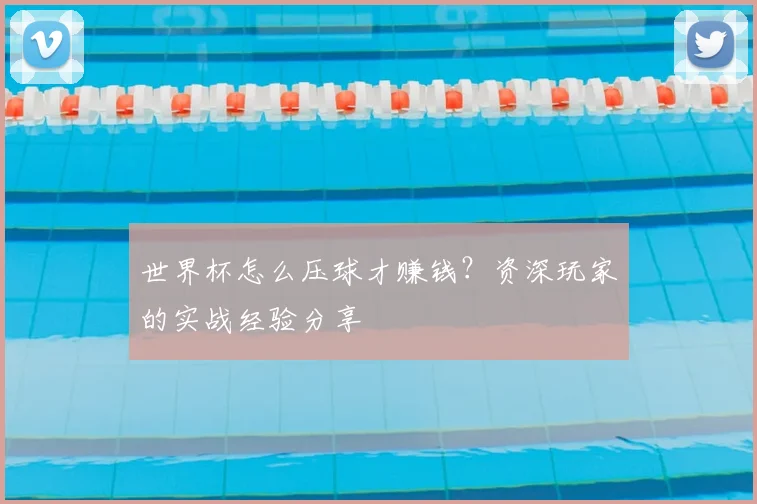 世界杯怎么压球才赚钱?资深玩家的实战经验分享